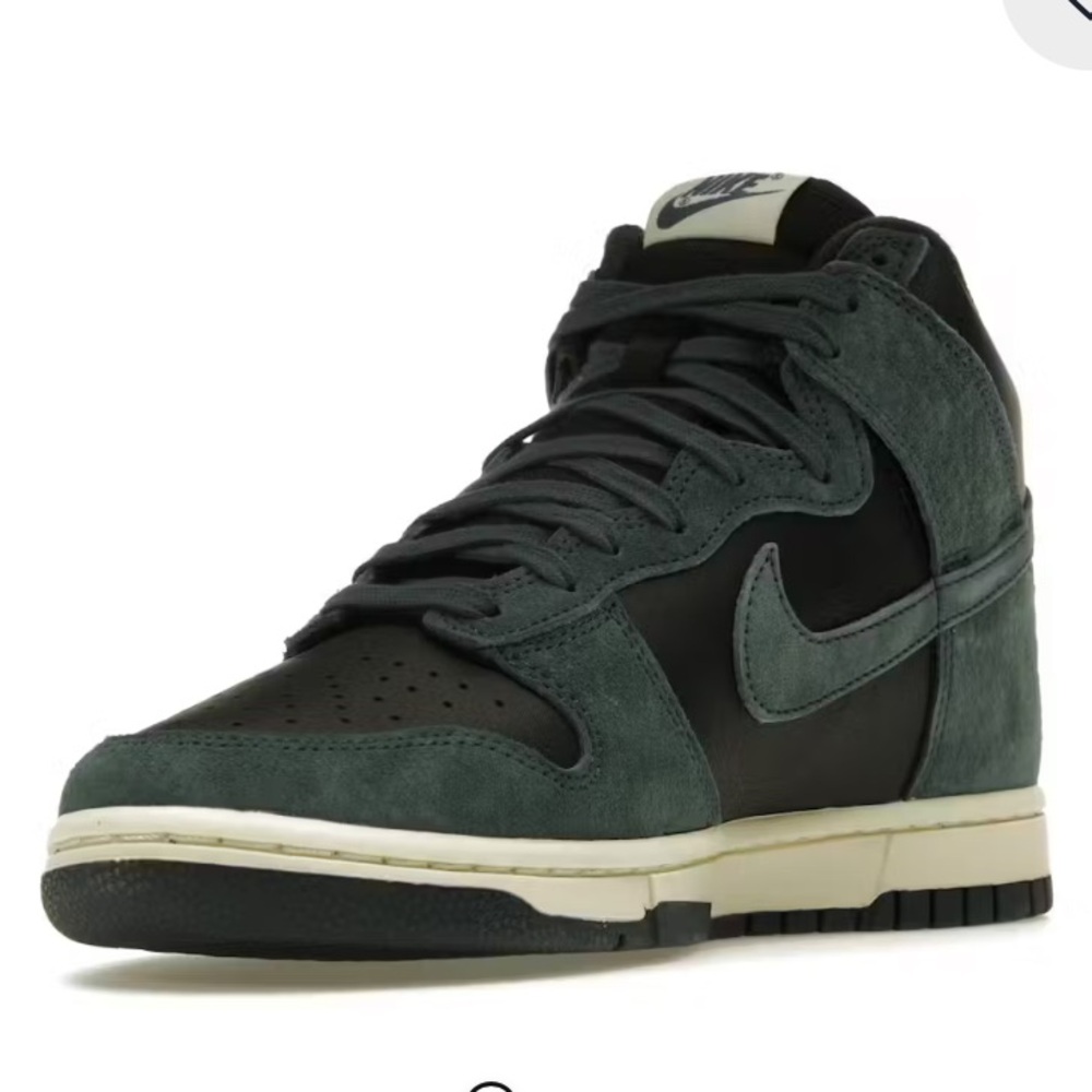 NIB Nike Dunk High Retro PRM - Black and Dark Green